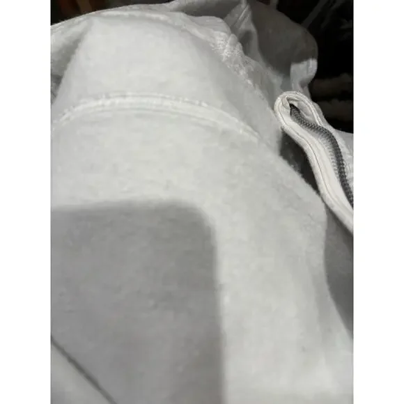 LULULEMON Scuba Oversized Half-Zip Hoodies Heathered Ultra Light Gray SZ. XS/S - Picture 7 of 8